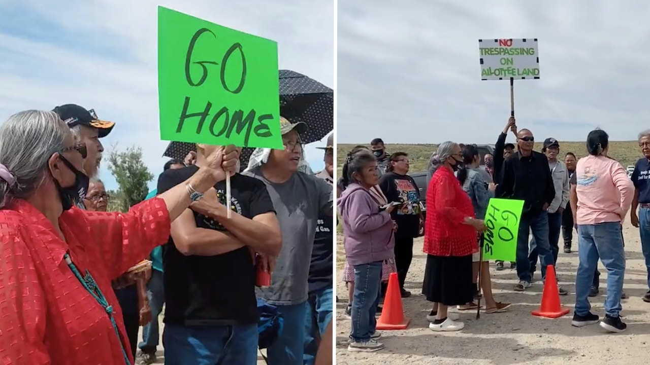 Native American protesters shut down Biden admin event over oil leasing ban