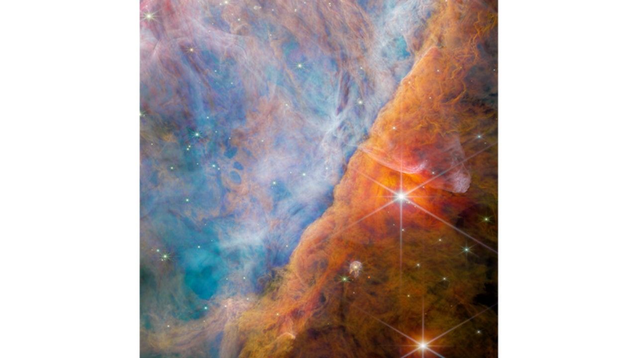 Une partie de la nébuleuse d'Orion connue sous le nom de barre d'Orion