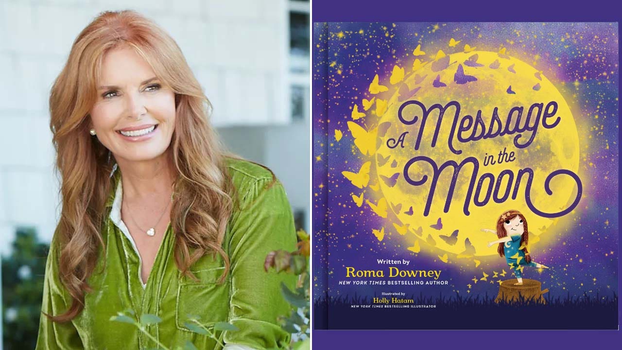 Actor-writer Roma Downey says 'moon is a source of comfort' thanks to her dad's messages of love