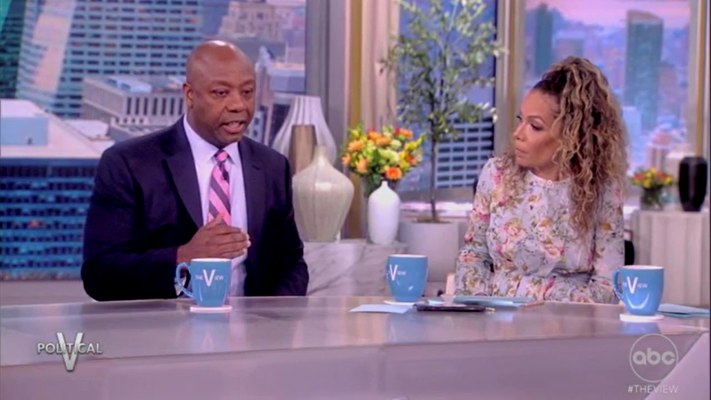 Tim Scott clashes with 'The View' hosts after calling out 'disgusting message' about race