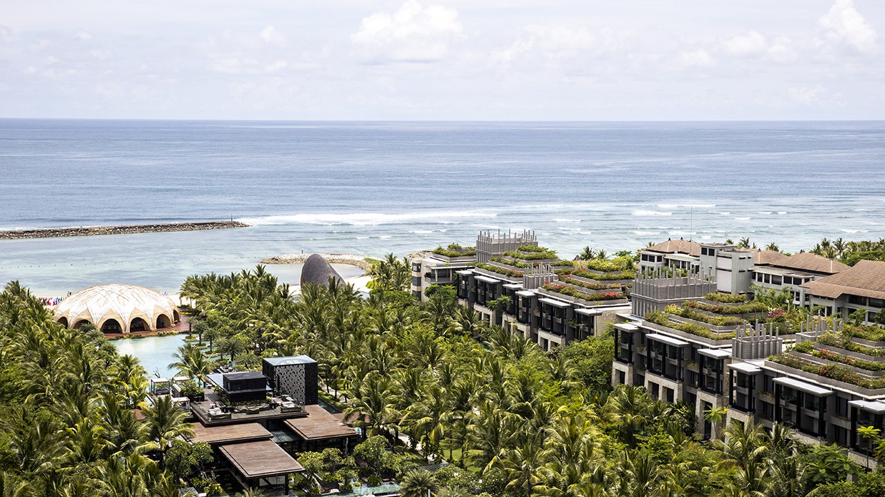 An overhead view of Bali