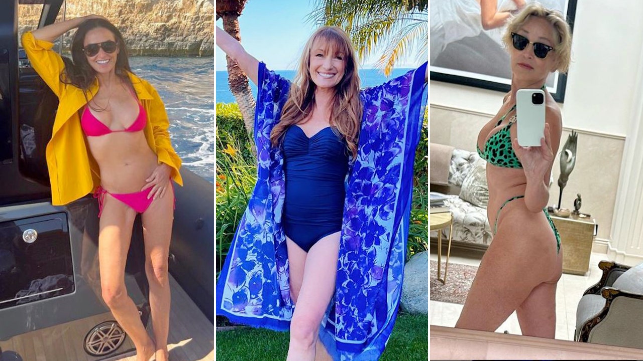 Bikini babes over 60: Demi Moore, Sharon Stone and Jane Seymour heat things  up