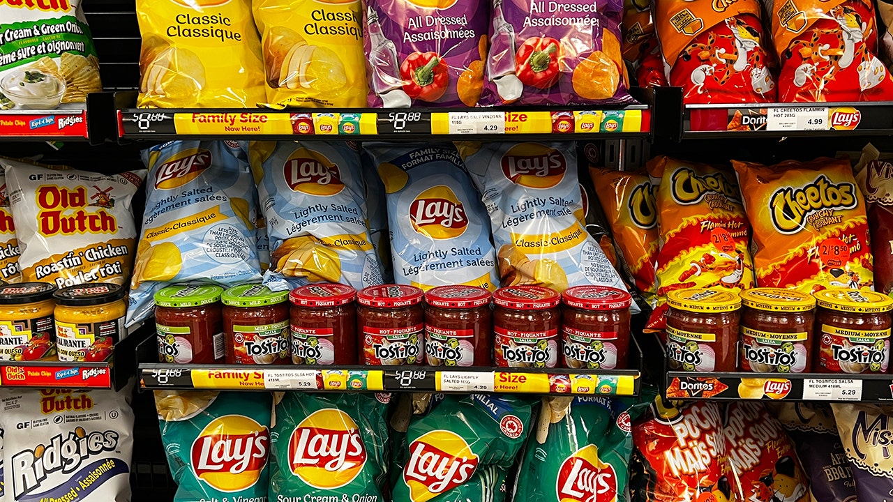 Chips in a grocery store 