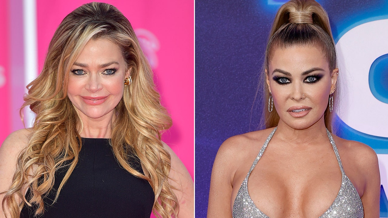 Denise Richards and Carmen Electra are two of the many stars making money on OnlyFans. (Getty Images)