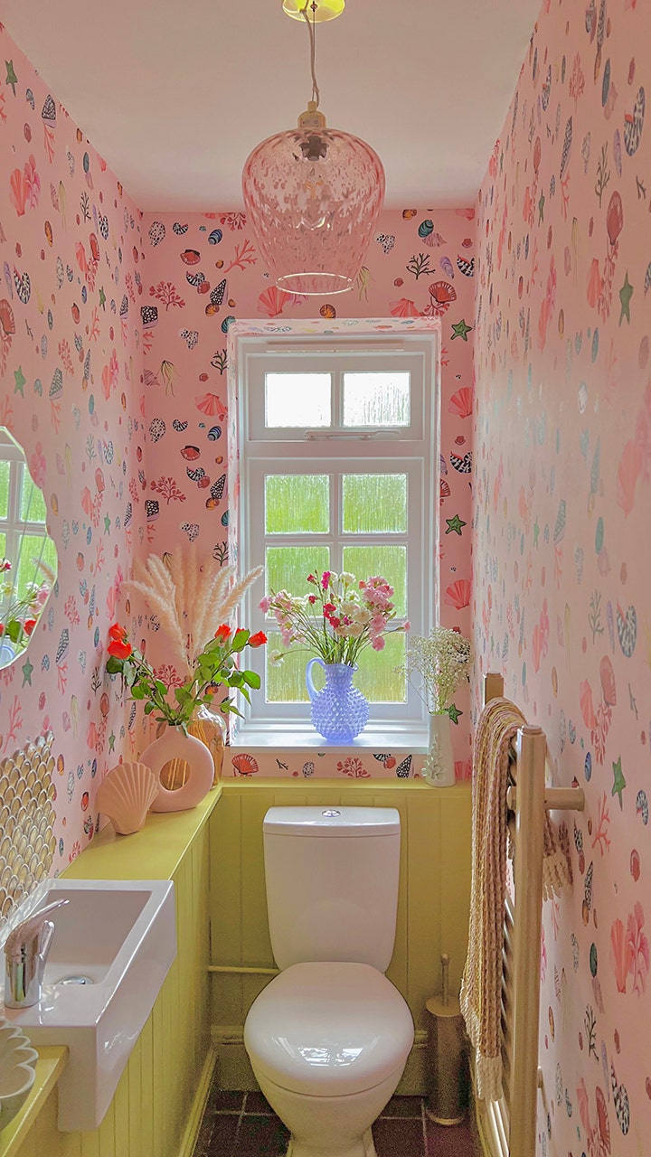 pastel-themed home in England