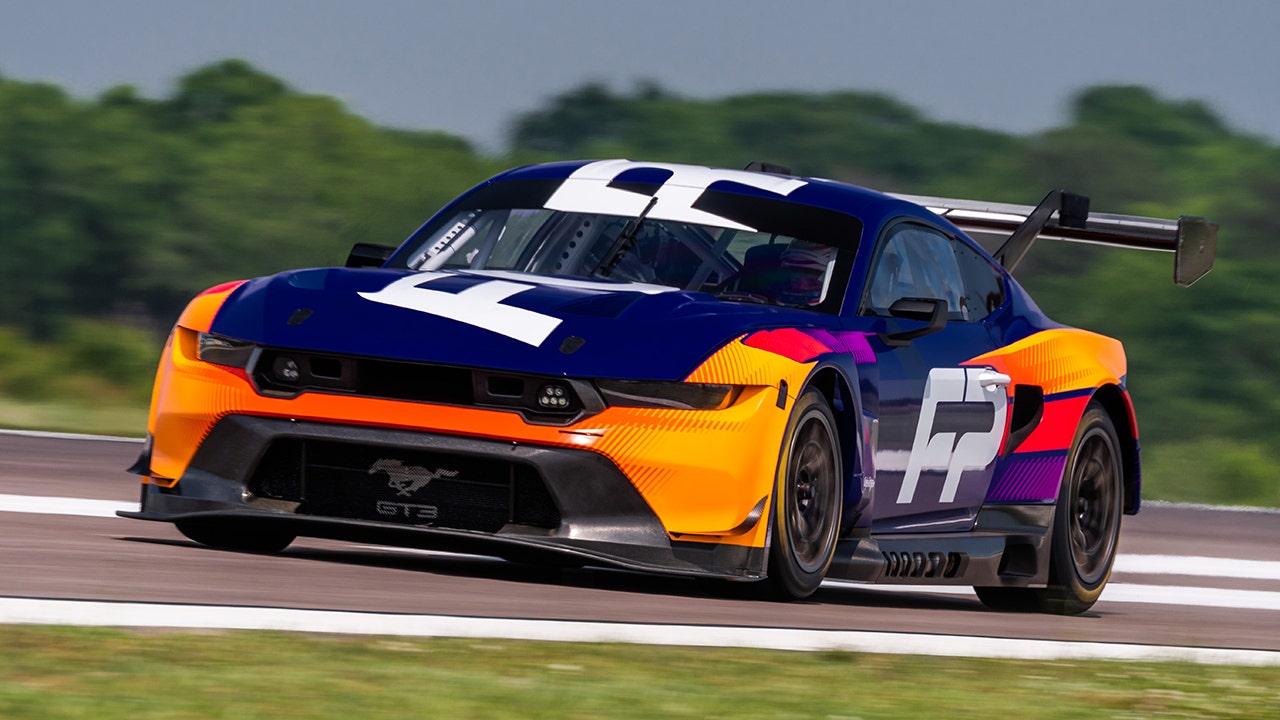 The Ford Mustang GT3 race car will take on 'everyone' around the world