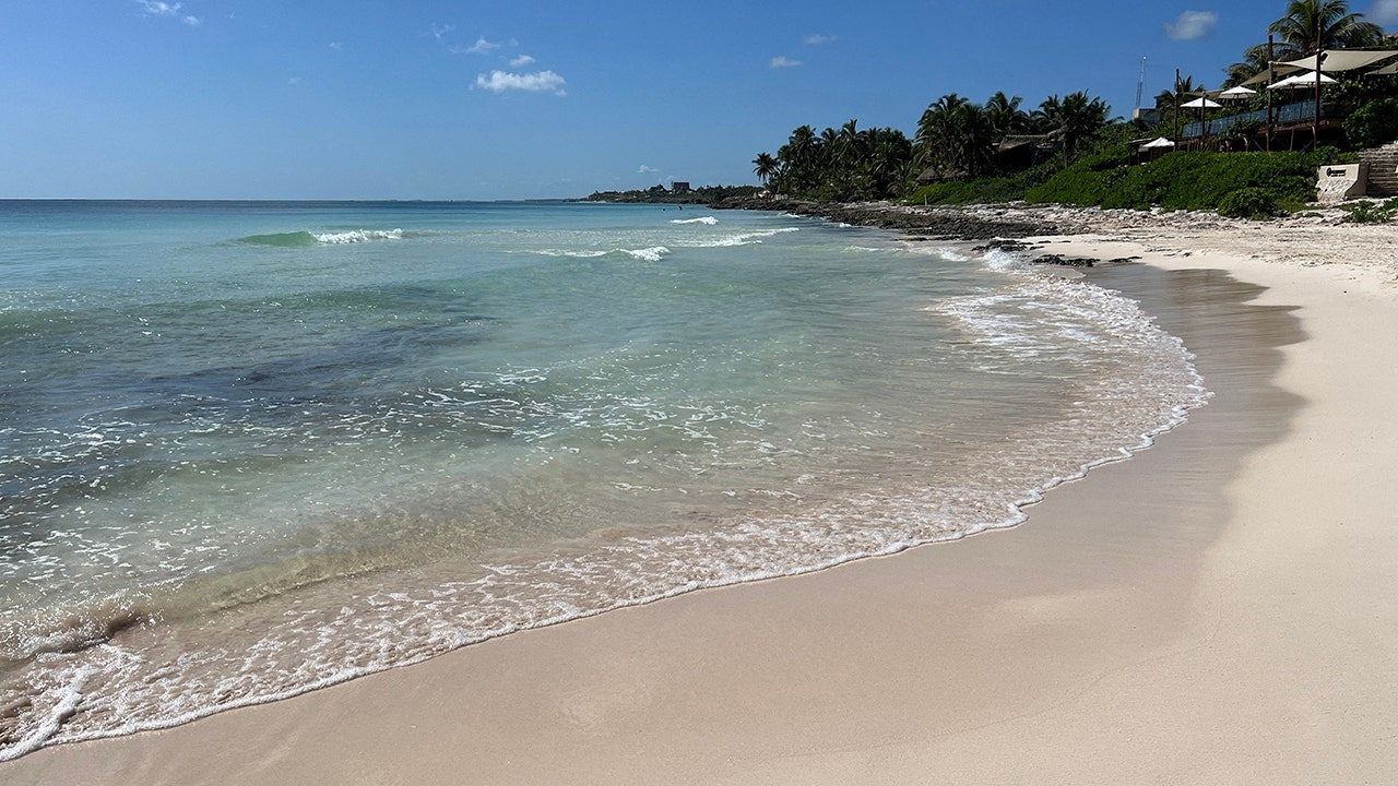 Tulum beach in Mexico 