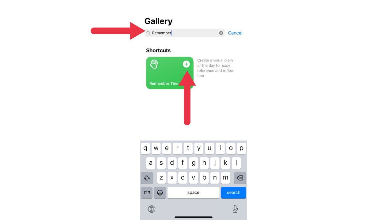 iPhone shortcut