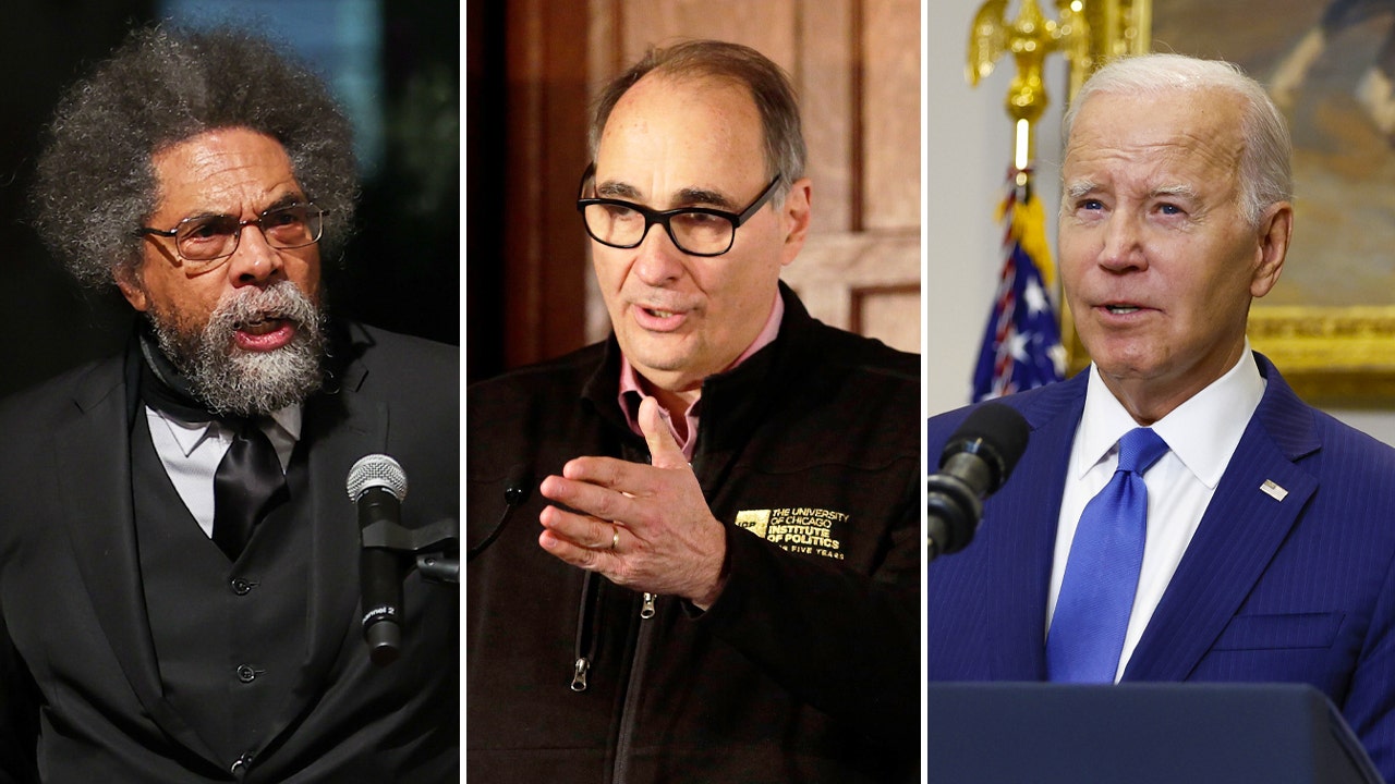 Cornel West, David Axelrod, Joe Biden