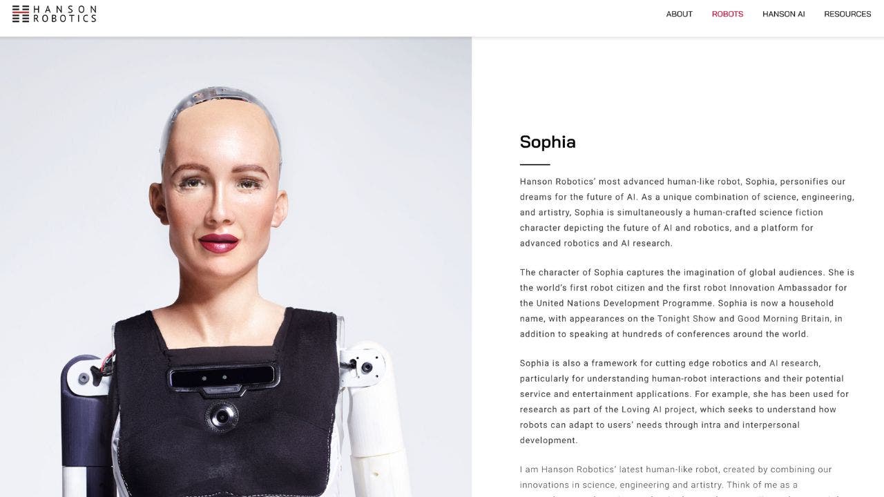 Hanson Robotics Sophia