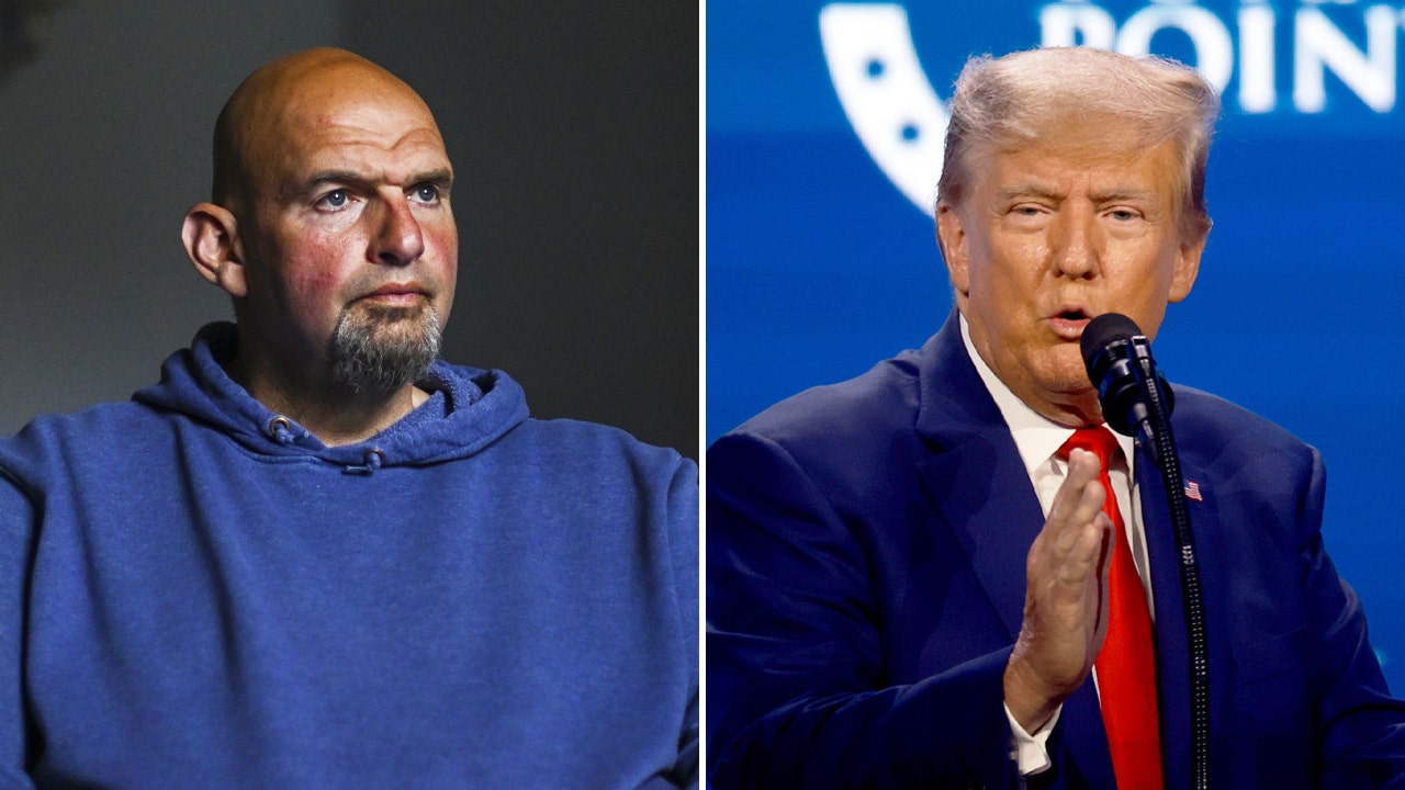 John Fetterman, Donald Trump split