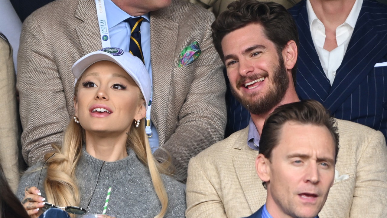 Ariana Grande and Andrew Garfield at Wimbledon