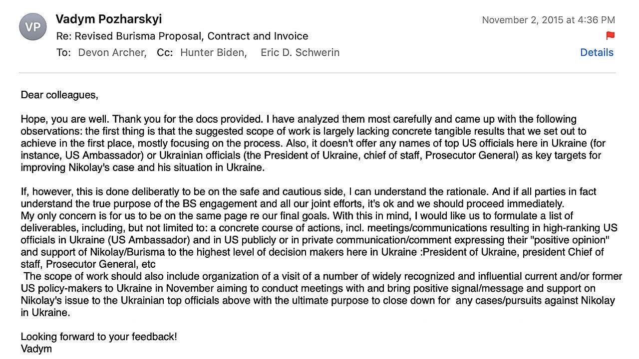 Pozharskyi emails Blue Star Strategies proposal