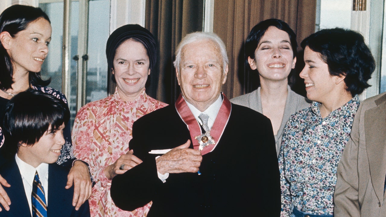 Charlie Chaplin and his family