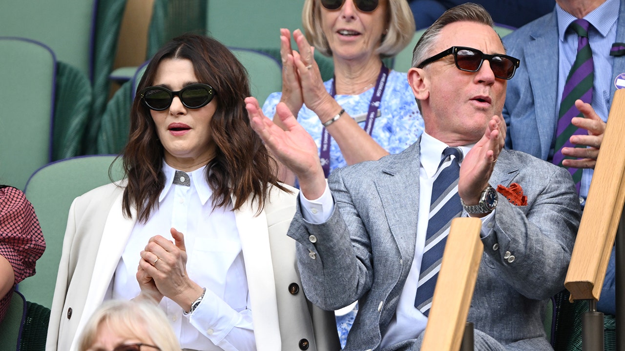 Daniel Craig and Rachel Weisz at Wimbledon