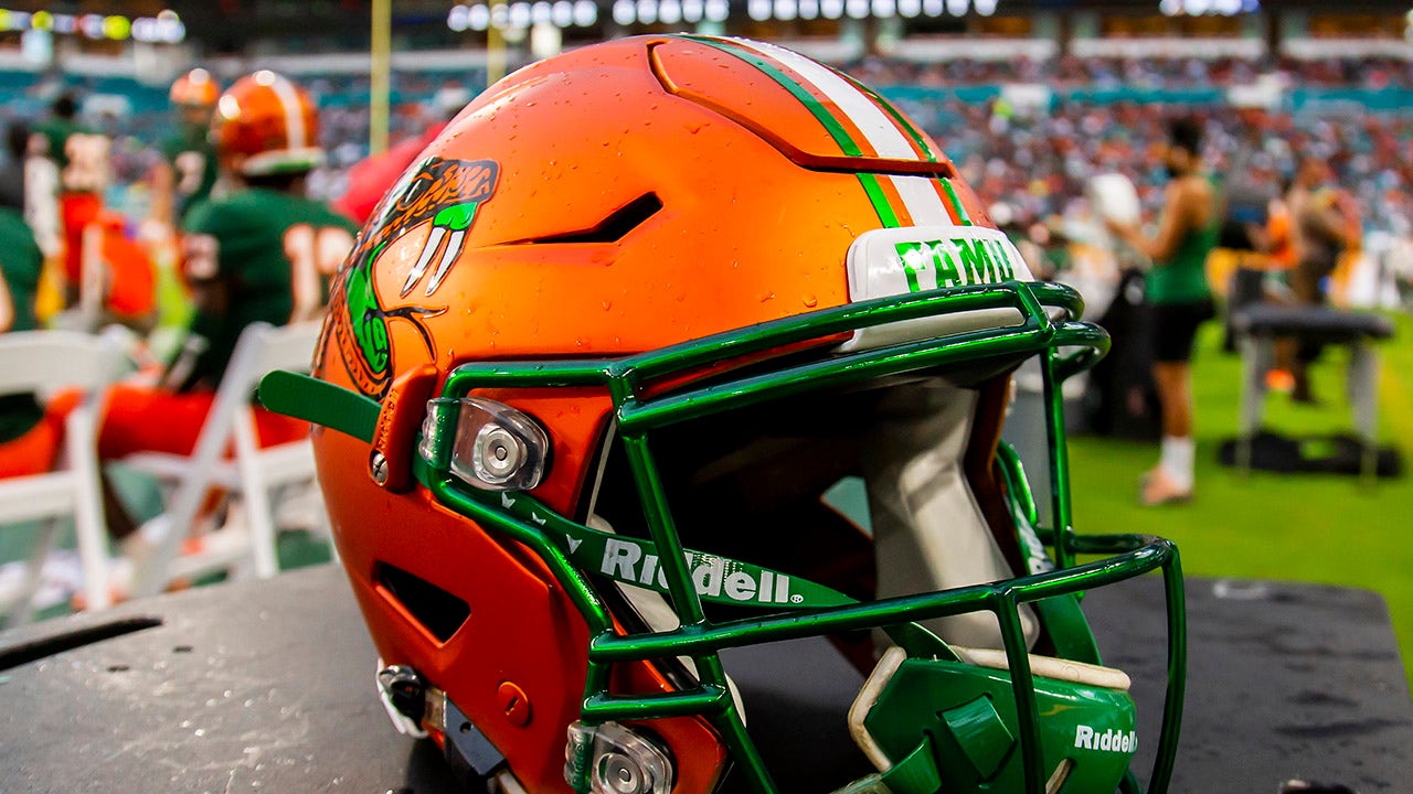 A Florida A&M football helmet