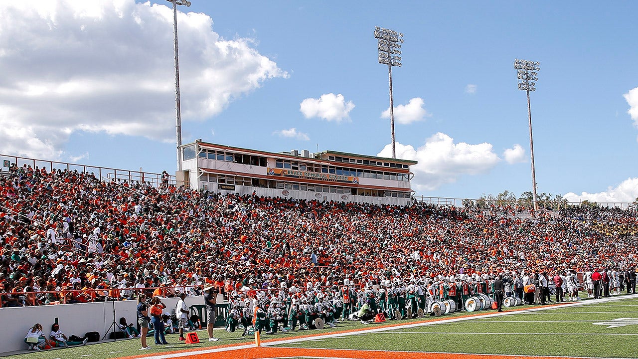 Aficionados de Florida A&M Rattlers ven un partido