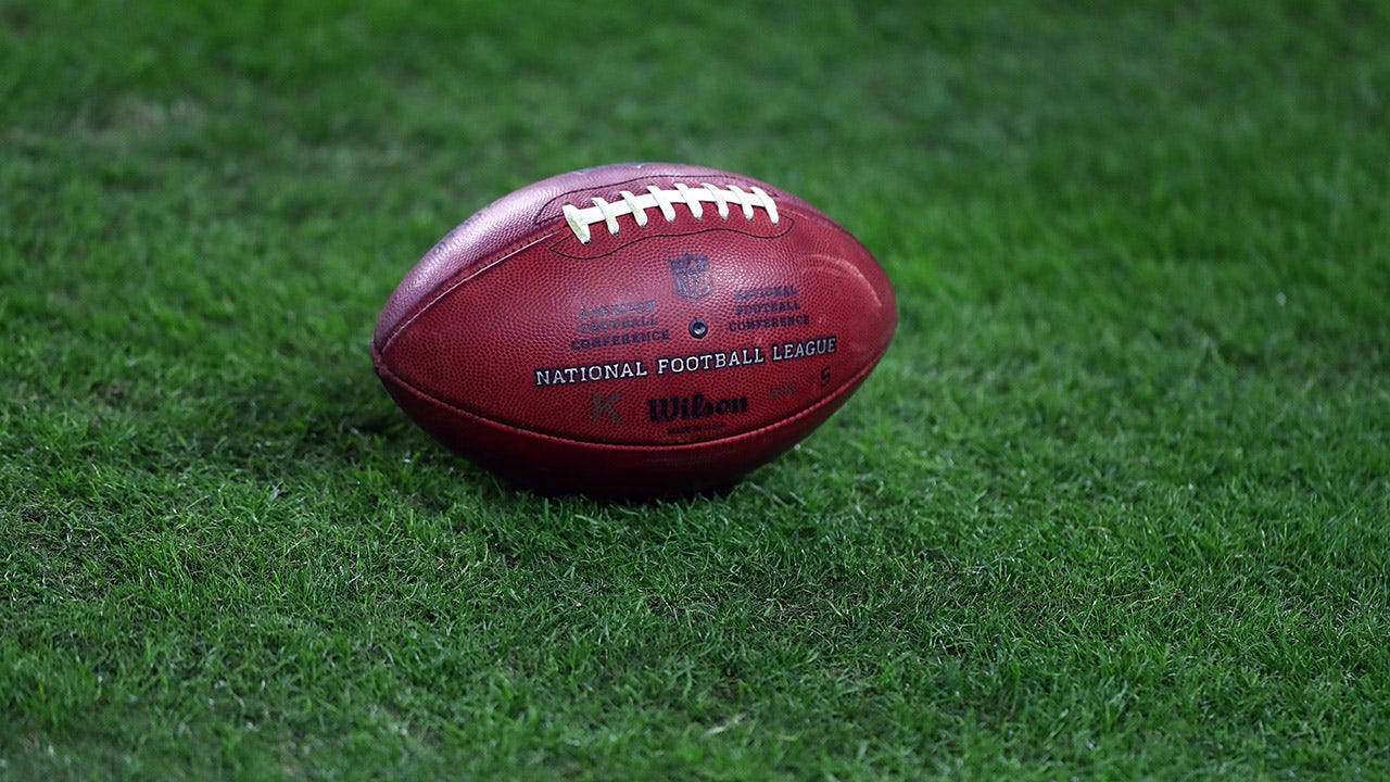 General view of a football