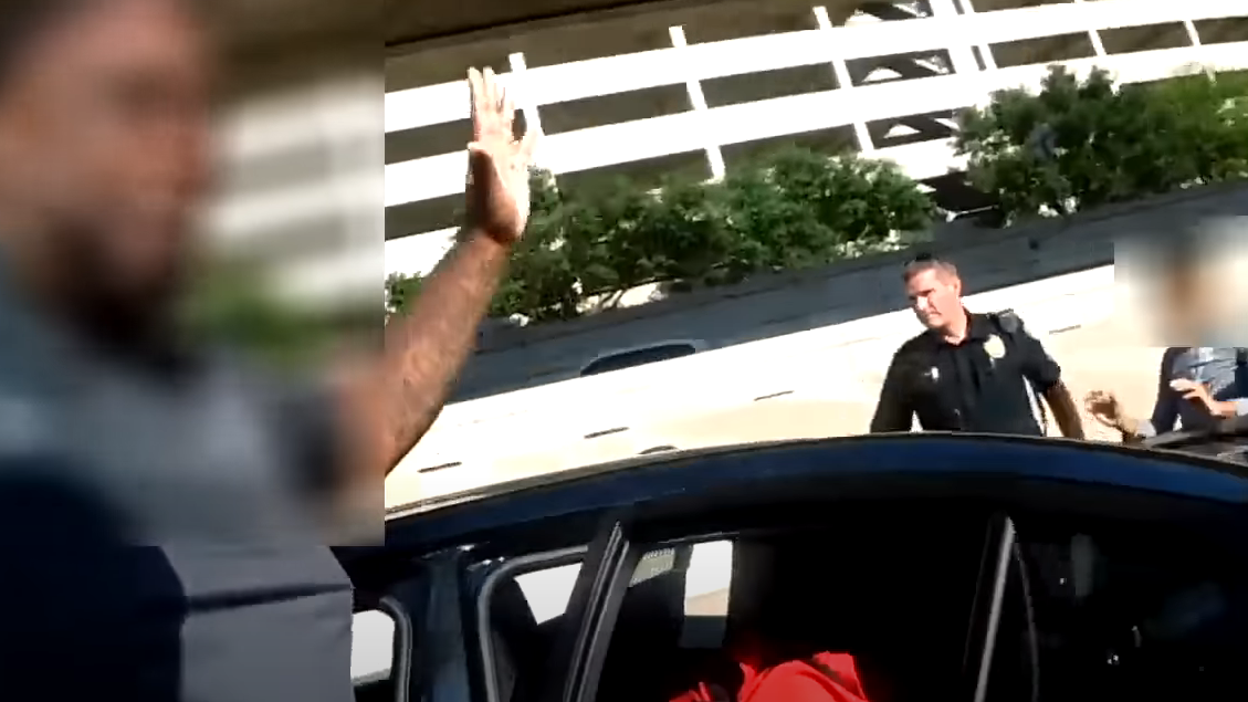 Car pulled over by Frisco Police Department in Texas