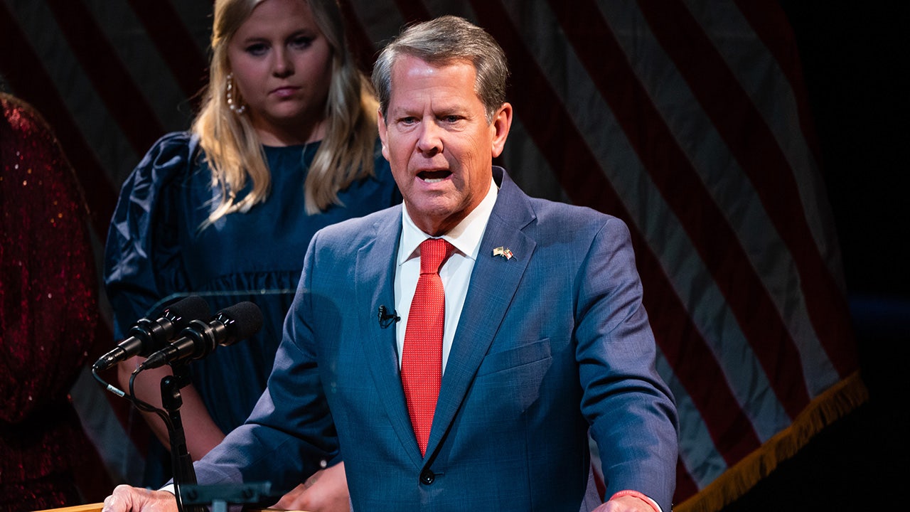 Republican Gov. Brian Kemp on 2020 election night