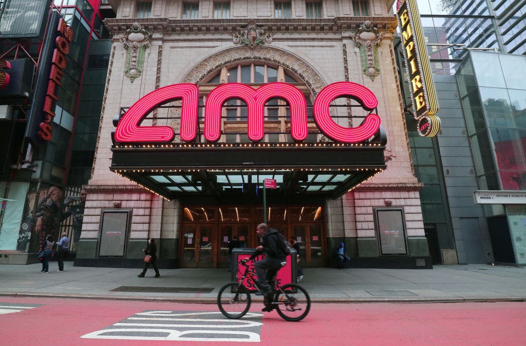 AMC Theaters logo building