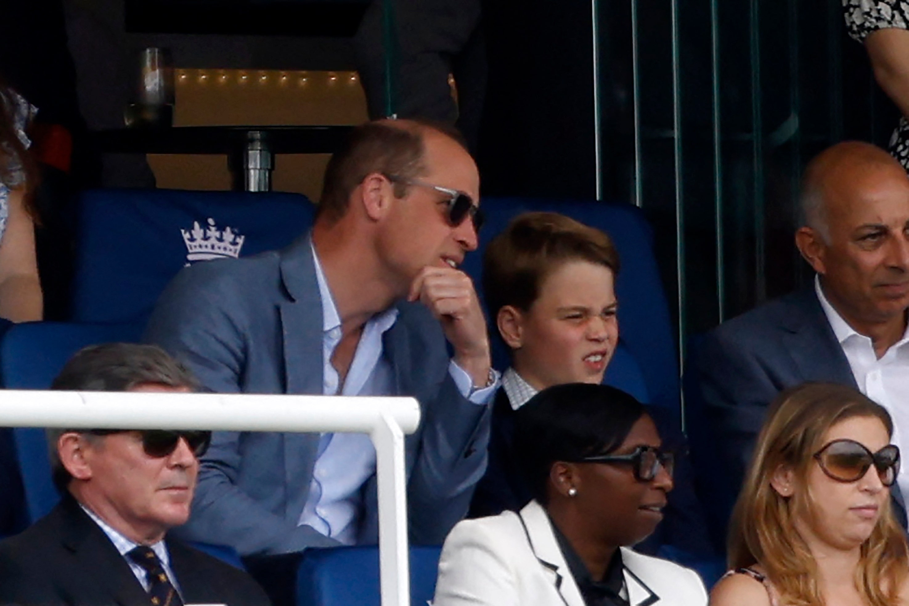 Prince William and Prince George spend day father-son bonding at cricket match