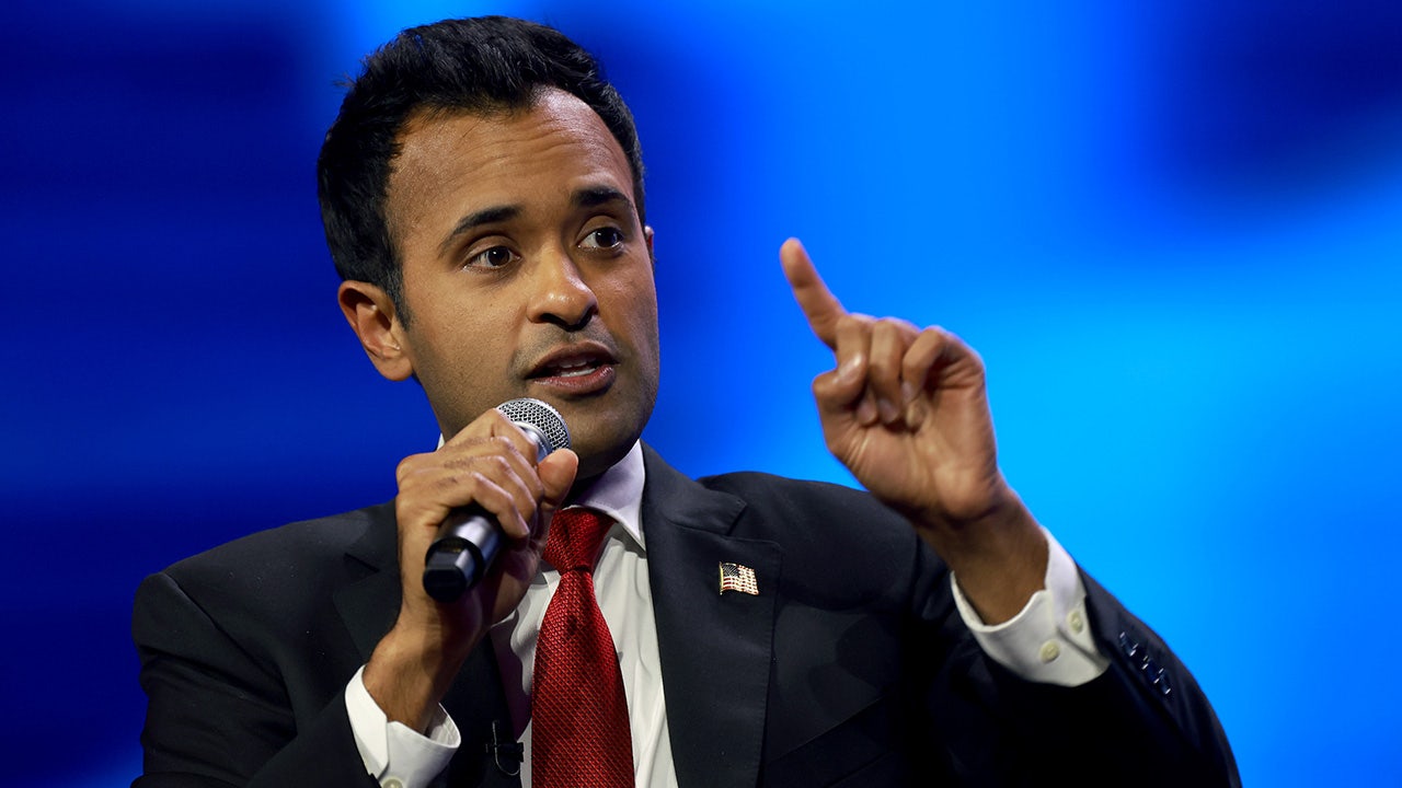 Vivek Ramaswamy speaks at the Turning Point USA conference