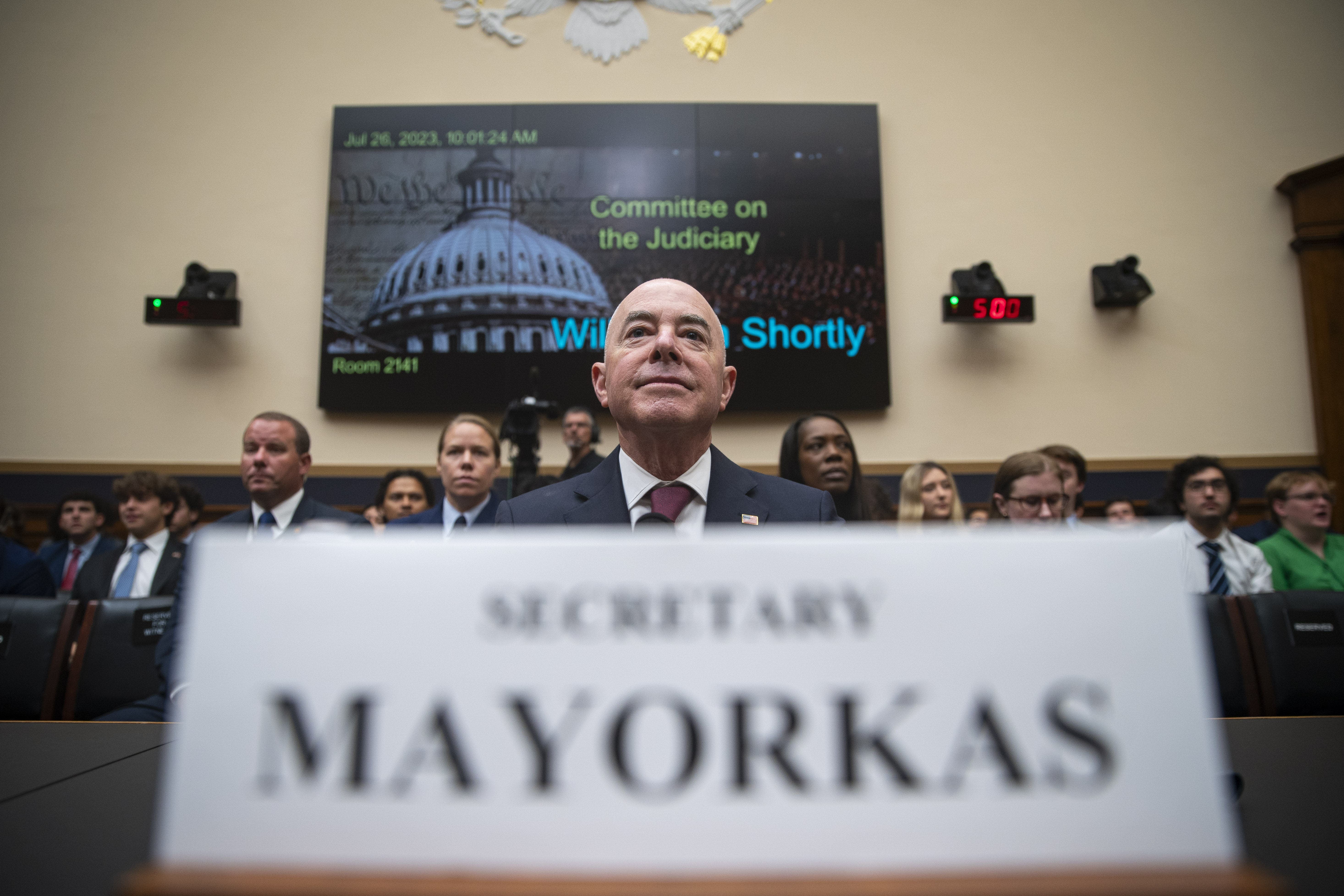 Mayorkas sat before the House Judiciary Committee