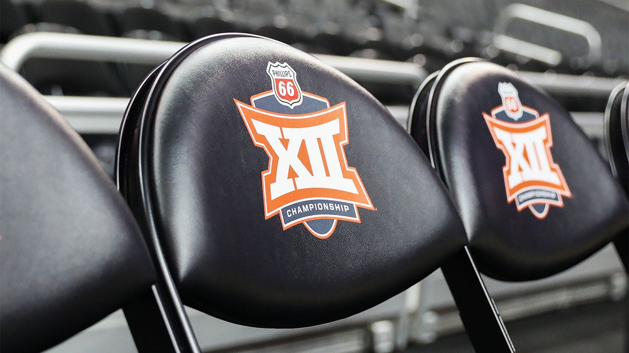 A view of the Big 12 logo