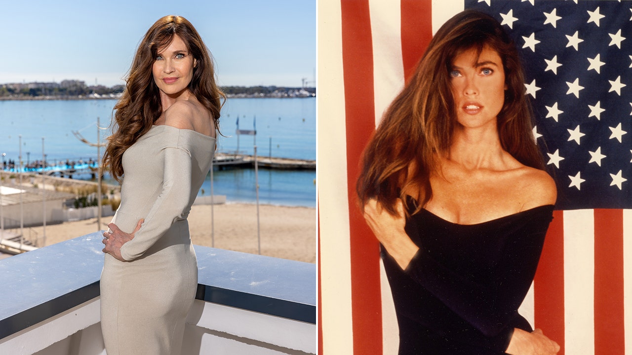 A side-by-side photo of Carol Alt then and now
