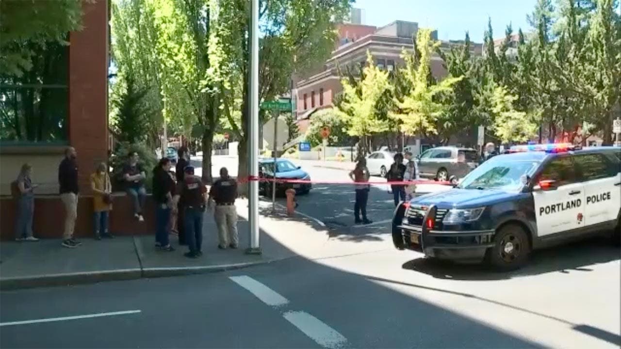 Escena del tiroteo en Portland