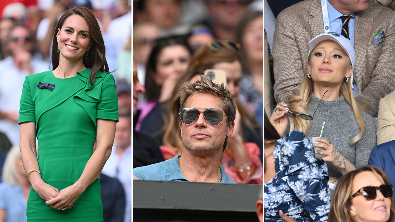 Kate Middleton wows at Wimbledon with Brad Pitt and Ariana Grande in the stands
