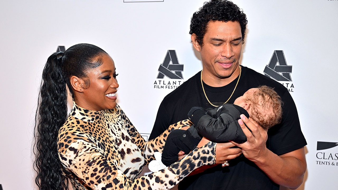 Keke Palmer, her boyfriend and her baby