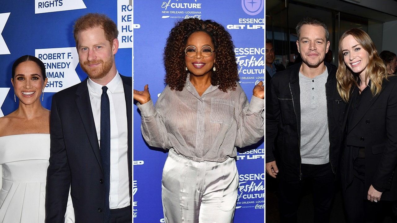 Real-life celebrity neighbors: Meghan Markle, Prince Harry and Oprah; Matt Damon and Emily Blunt