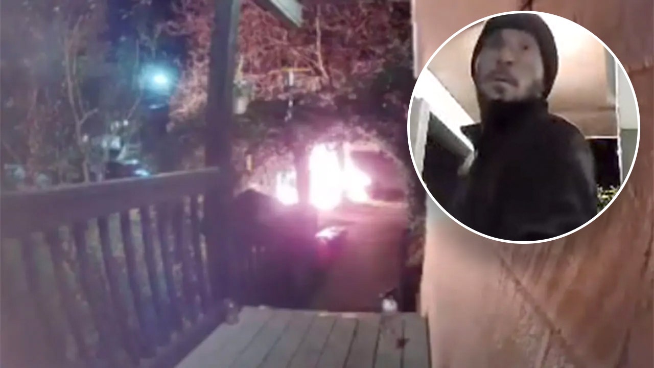 Ring doorbell video captures Michael Burham, burning car on morning of Kala Hodgkin murder