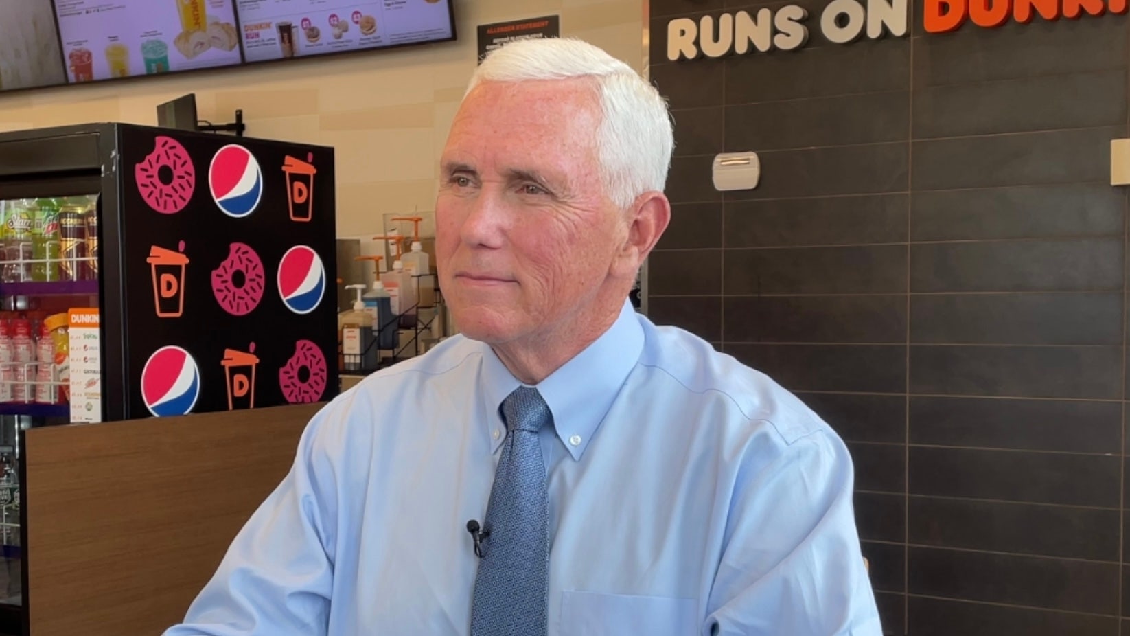 Mike Pence is confident he'll make the stage at the first GOP presidential prmiary debate