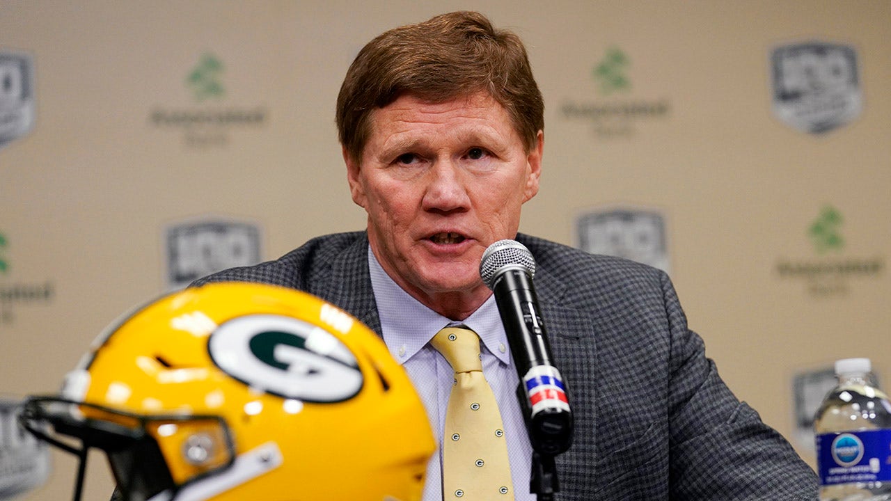 Green Bay Packers President and CEO Mark Murphy at a press conference