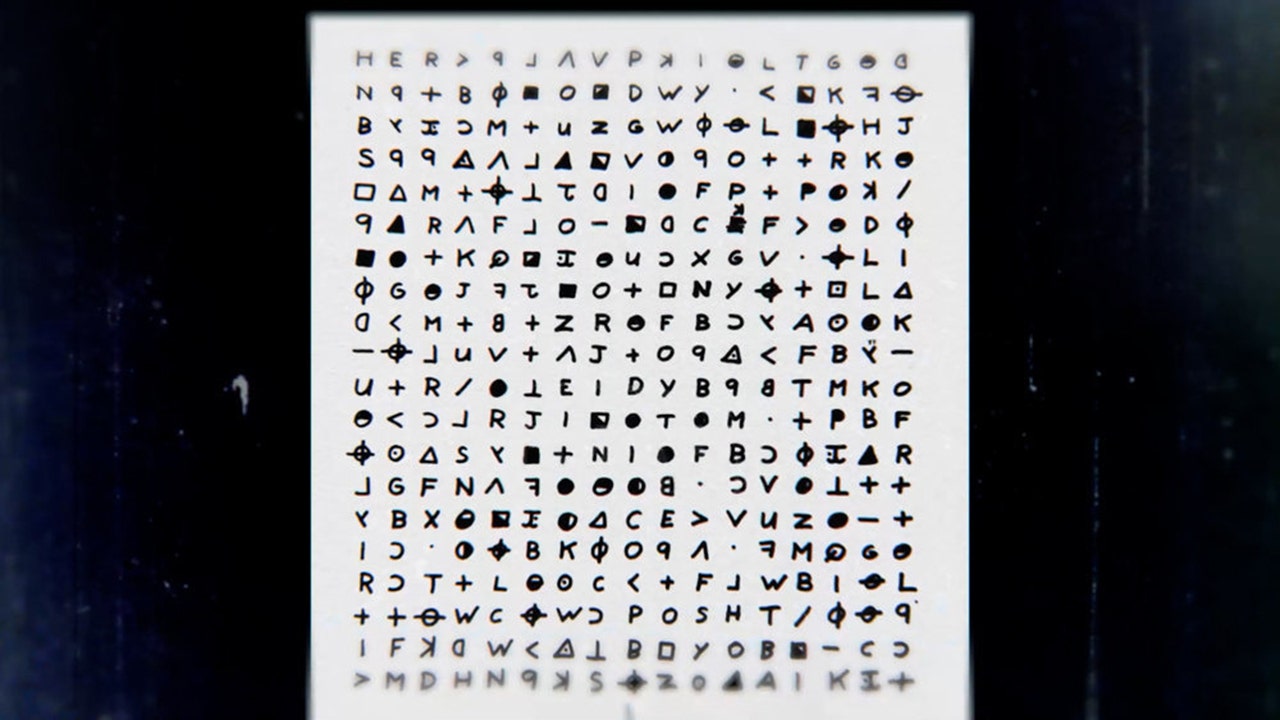 A photo of the Zodiac Killer ciphers