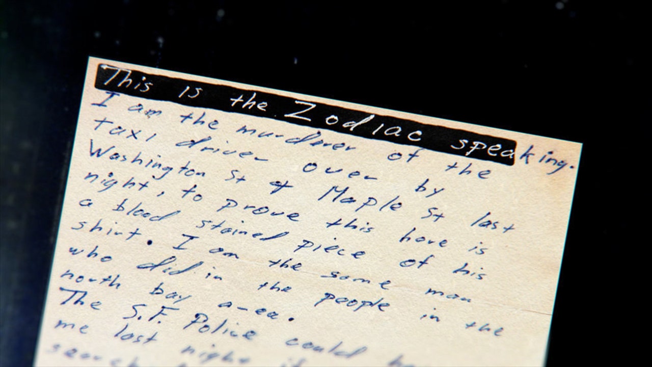 taxi driver letter from the zodiac killer