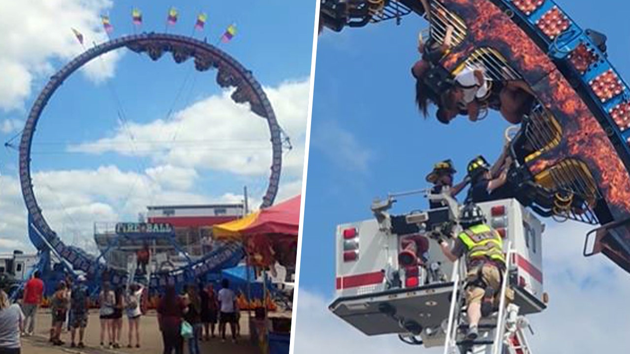 Wisconsin rollercoaster riders stuck upside down for hours after ride suddenly stops: report