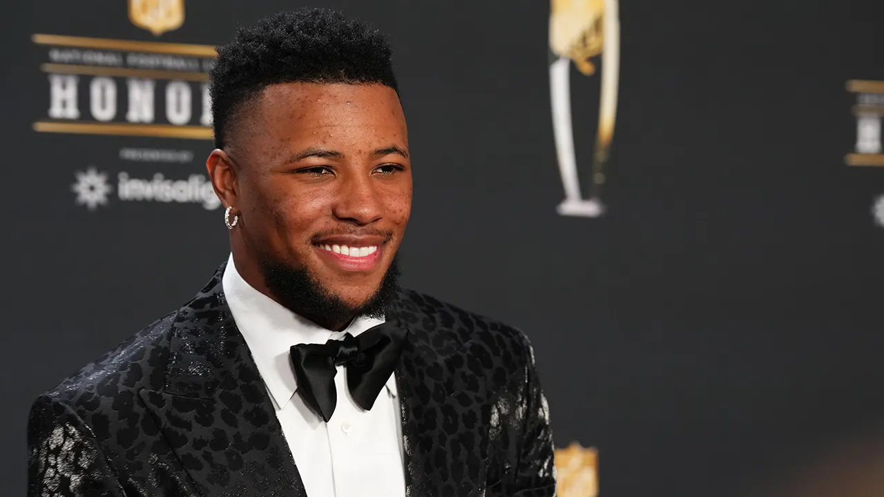 Saquon Barkley en los premios de la NFL