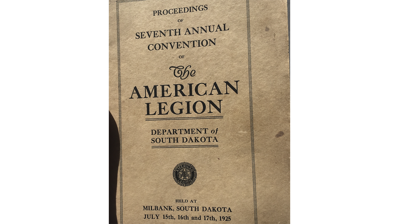 1925 American Legion program
