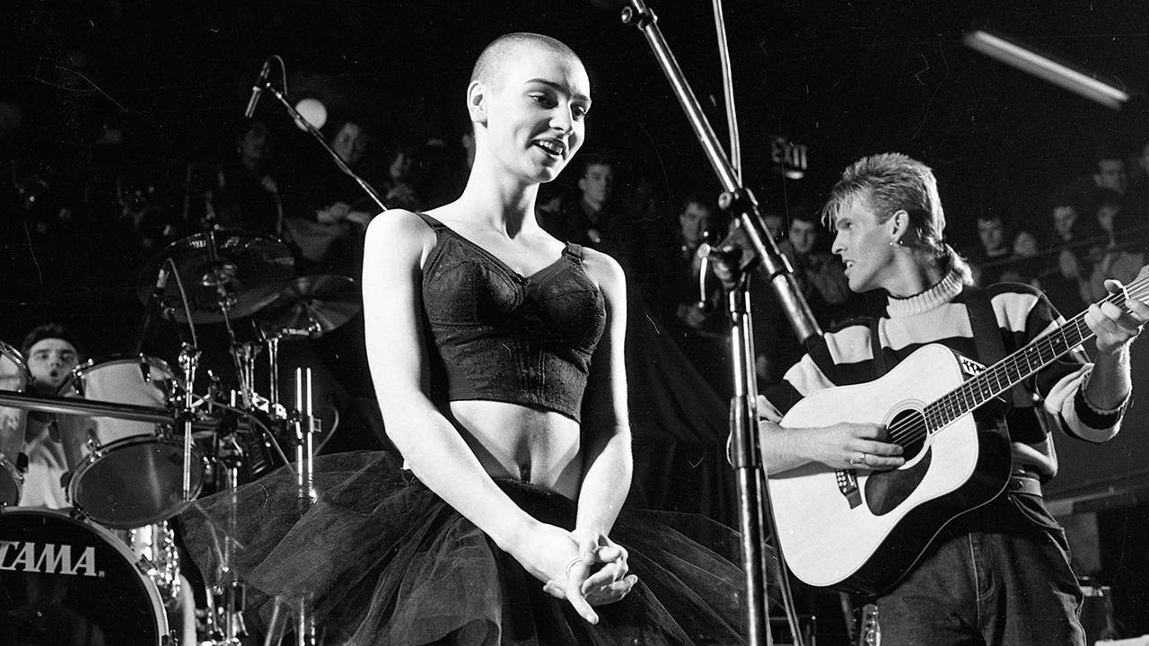 Sinead O'Connor singing at the Olympic Ballroom