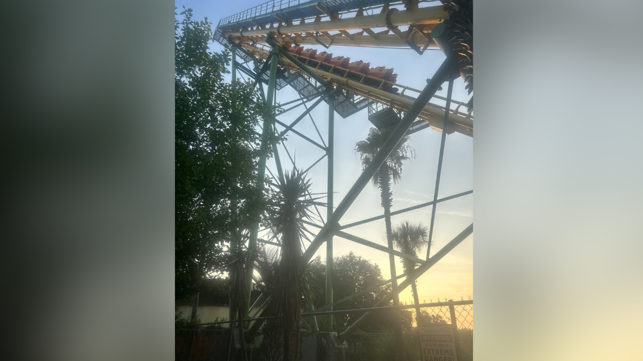 Georgia roller coaster stalls mid ride after safety feature