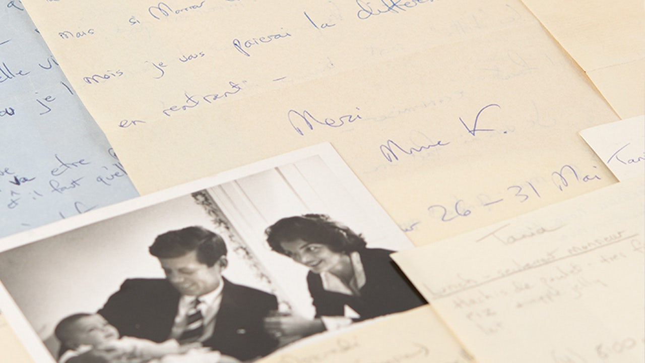 Jackie Kennedy handwritten notes, meal plans up for auction: 'Mr. K can eat nothing fried'