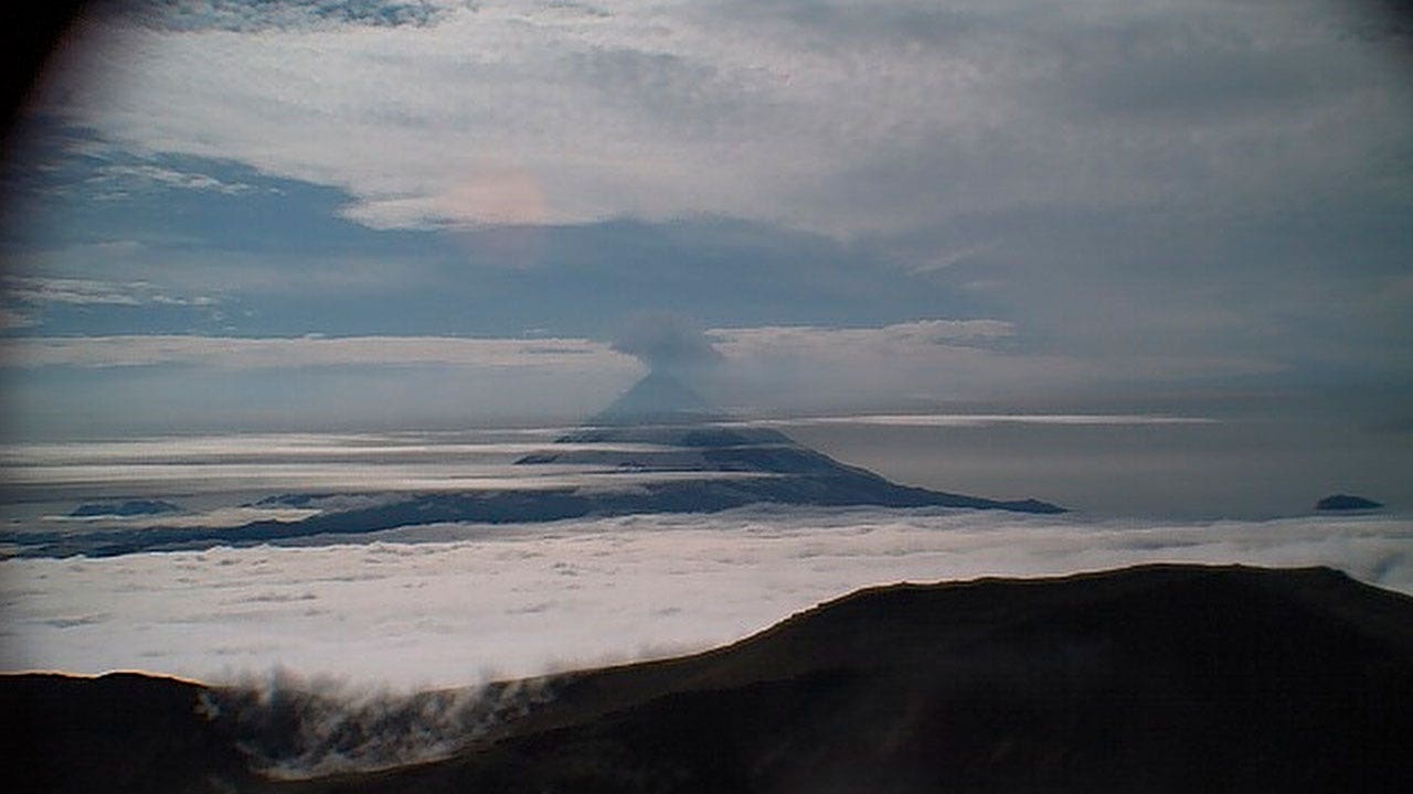Erupting Alaska volcano spews high ash cloud, triggers inflight warnings for pilots