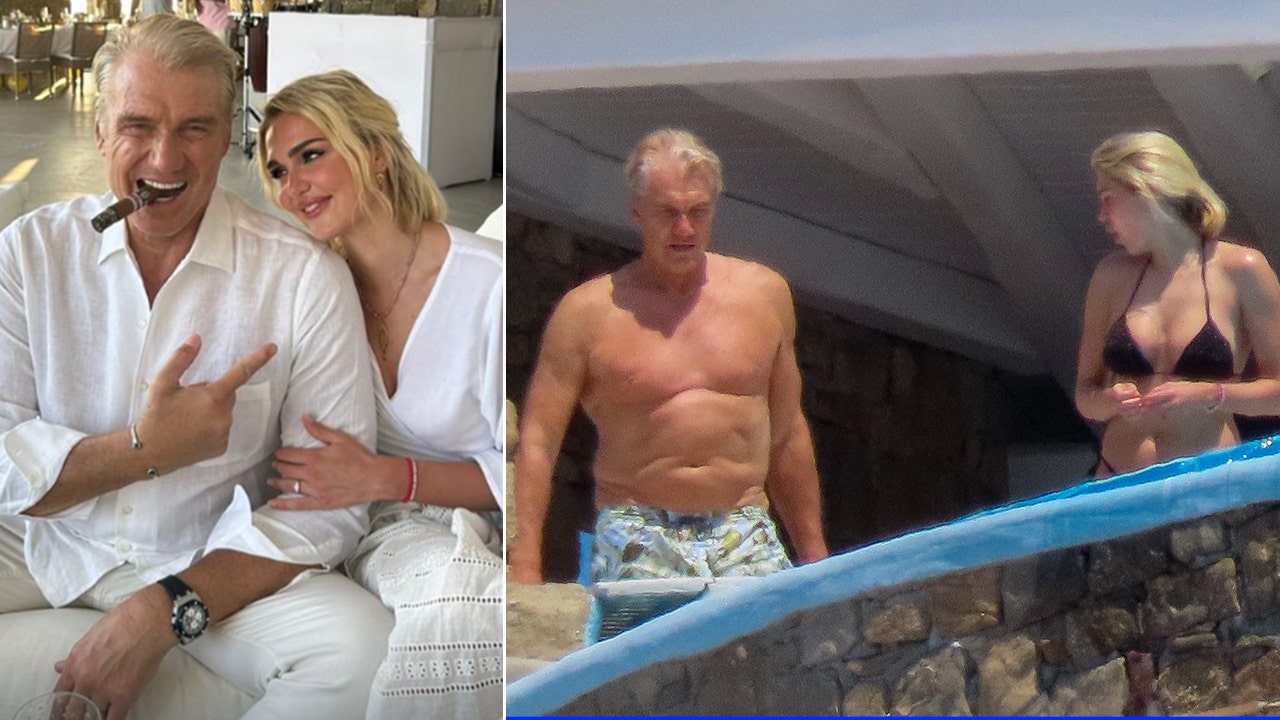 Rocky star Dolph Lundgren, 65, and Emma Krokdal, 27, seemingly get married in Greece Fox News image