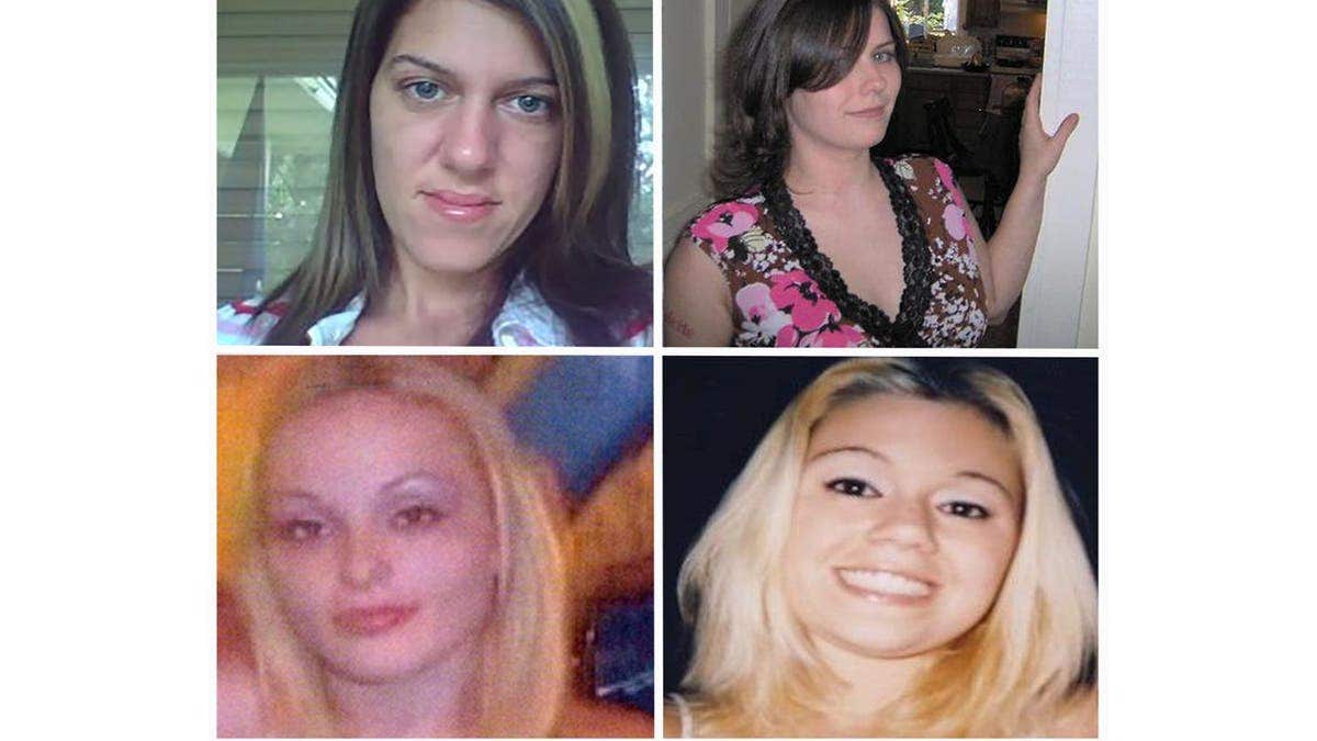 Gilgo Beach murder victims Amber Costello, Maureen Brainard Barnes, Melissa Barthelme, Megan Waterman.