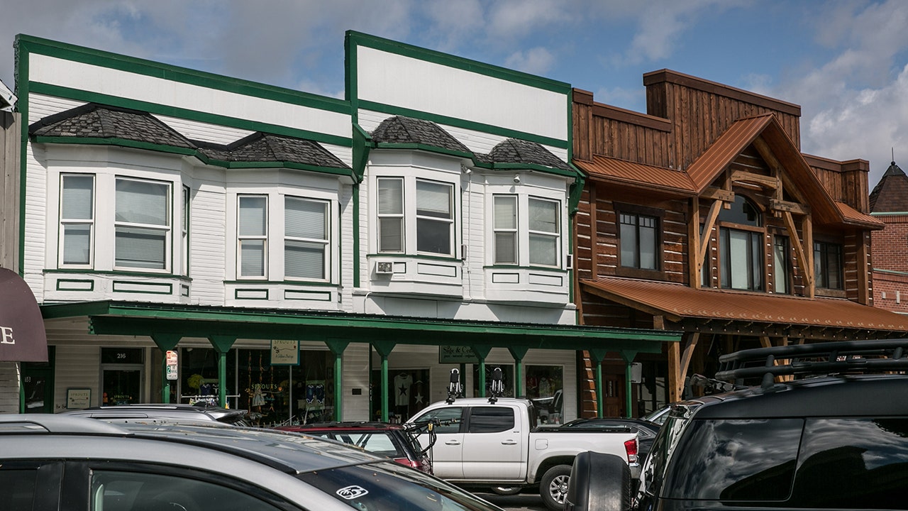 Shops in downtown Whitefish, Montana