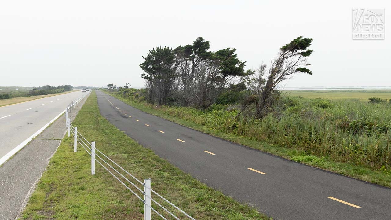 A general view of Gilgo Beach